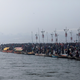 Devotees take a holy dip in Prayagraj on Jan. 14.